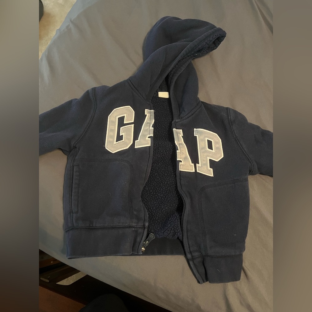 GAP navy zip up hoodie!